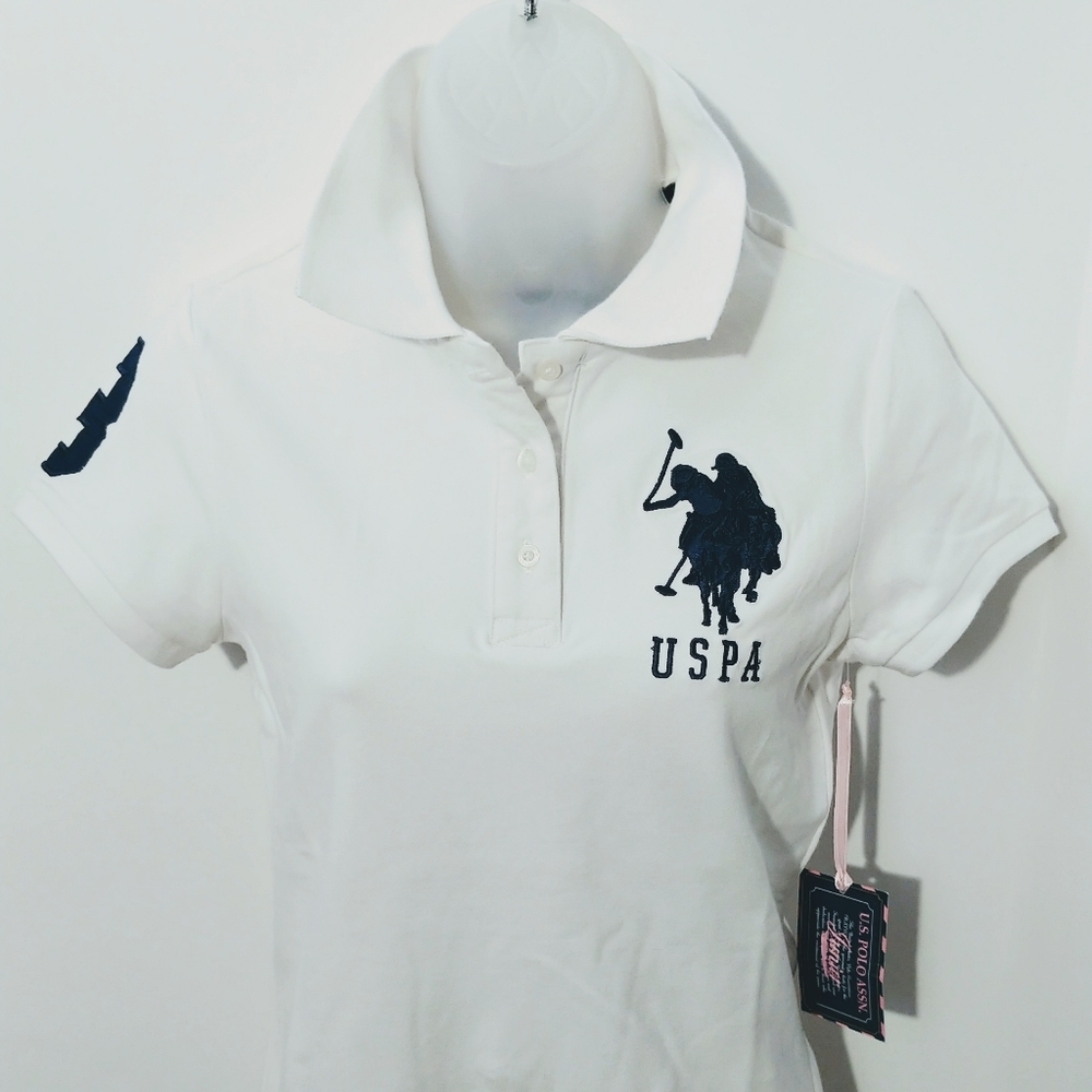 👕 U.S. Polo Assn| Women's Solid Pique Polo Shirt
